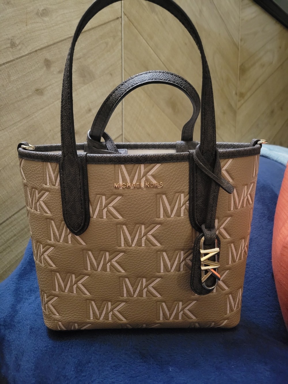Michael Kors Eliza Small Logo Embossed Tote Bag